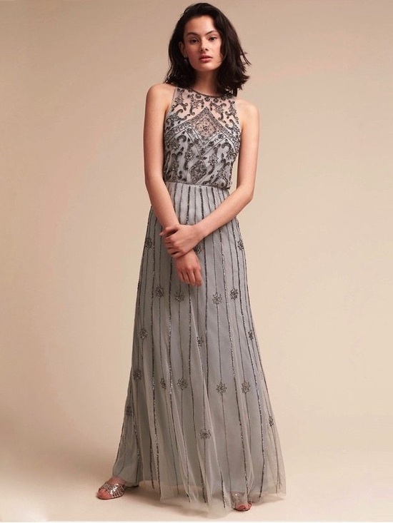 BHLDN Dresses & Skirts - BHLDN Anthropologie | Vintage 20’s Style Beaded Gown